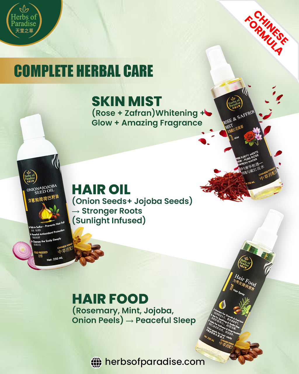 Herbs of Paradise Complete Care Kit